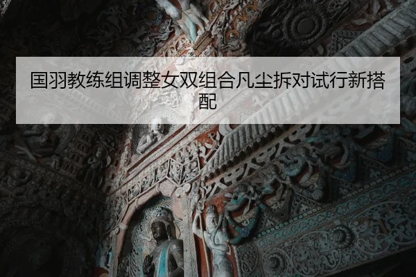 国羽教练组调整女双组合凡尘拆对试行新搭配